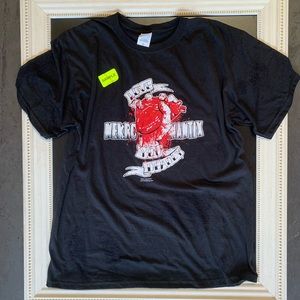 Nekromantix black vintage love deadly T-shirt 2011 heart skull retro old school